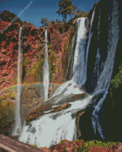 Ouzoud Waterfalls Diamond Painting