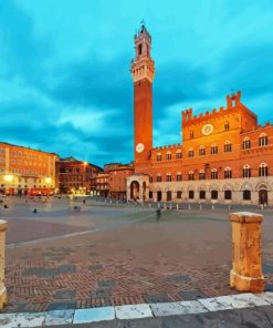 Piazza Del Campo Italy Diamond Painting