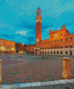 Piazza Del Campo Italy Diamond Painting