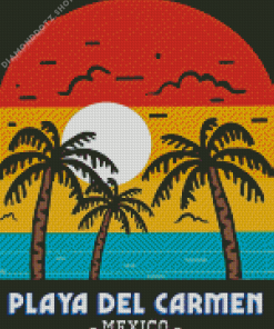 Playa Del Carmen Mexico Poster Diamond Painting