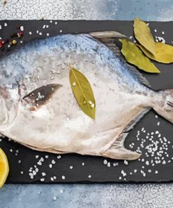 Pompano With Lemon Diamond Painting