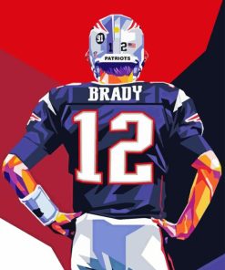 Pop Art Tom Brady Diamond Painting