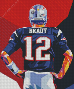 Pop Art Tom Brady Diamond Painting