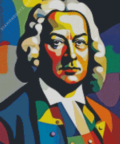 Pop Art Johann Bach Diamond Painting