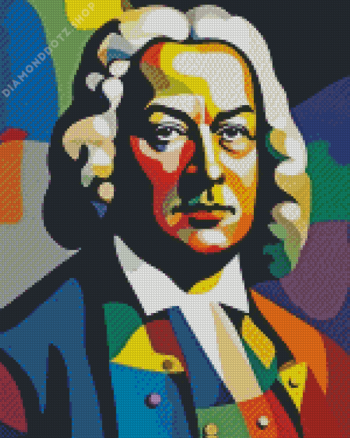 Pop Art Johann Bach Diamond Painting