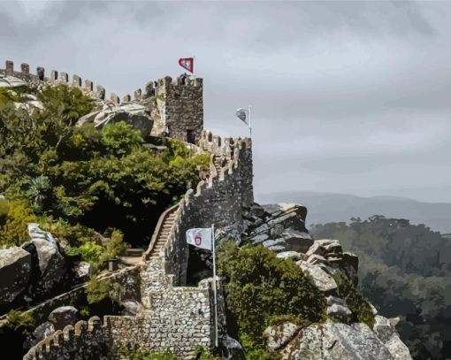 Portugal Sintra Mountains Diamond Painting