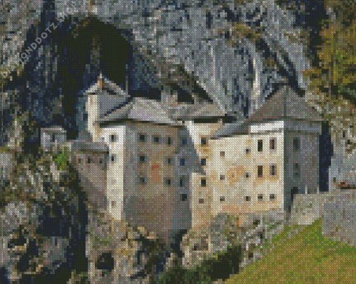 Predjama Castle Diamond Painting