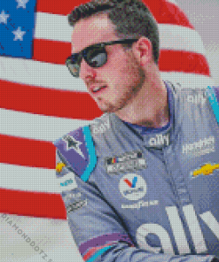 Race Driver Alex Bowman Diamond Painting