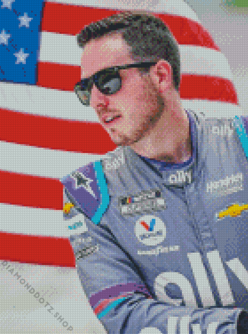 Race Driver Alex Bowman Diamond Painting