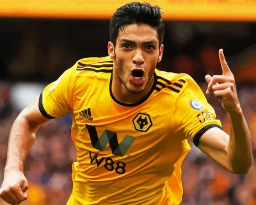 Raul Jimenez Football Player Diamond Painting