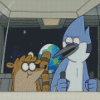 Regular Show In Space Diamond Painting