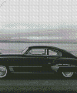 Retro Black And White Car Diamond Painting