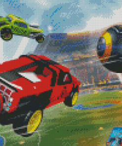 Rocket Car Ball Diamond Painting