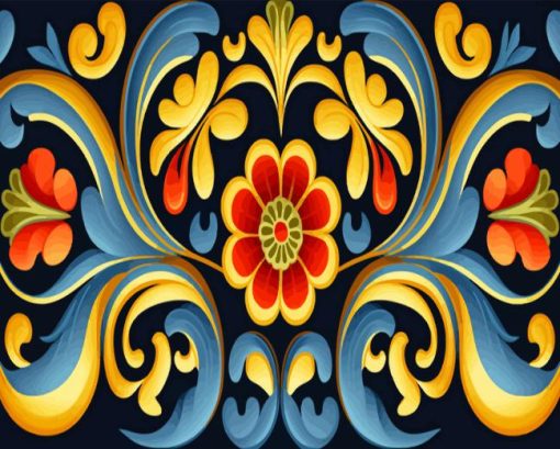 Rosemaling Diamond Painting