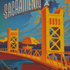 Sacramento Bridge Poster Diamond Painting