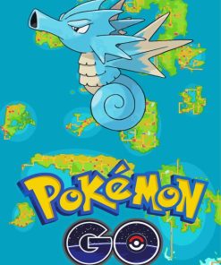 Seadra Pokemon Poster Diamond Painting