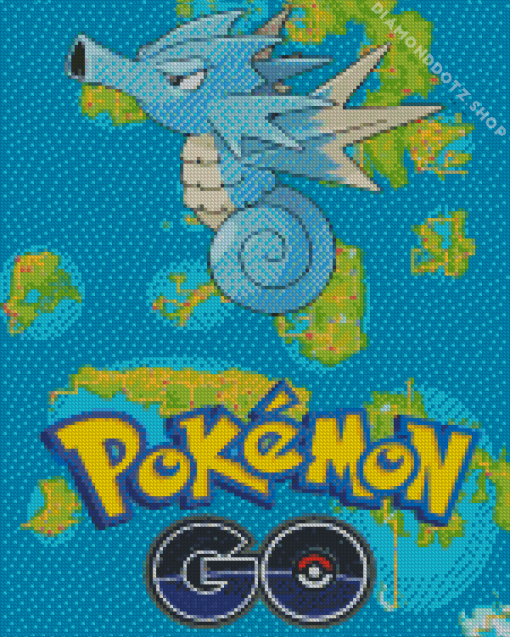 Seadra Pokemon Poster Diamond Painting