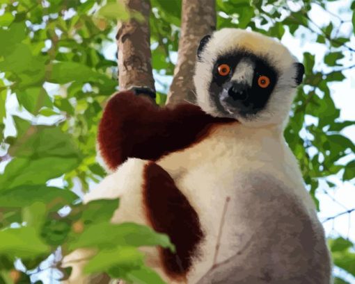 Sifaka Diamond Painting