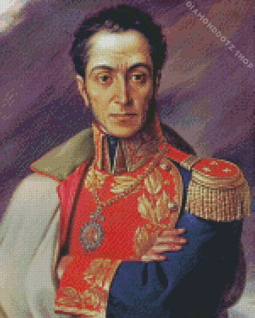 Simon Bolivar Portrait Diamond Painting