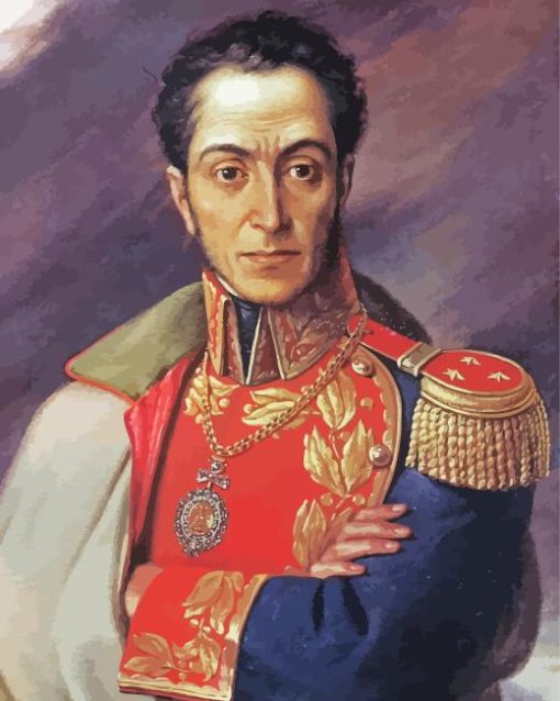 Simon Bolivar Portrait Diamond Painting