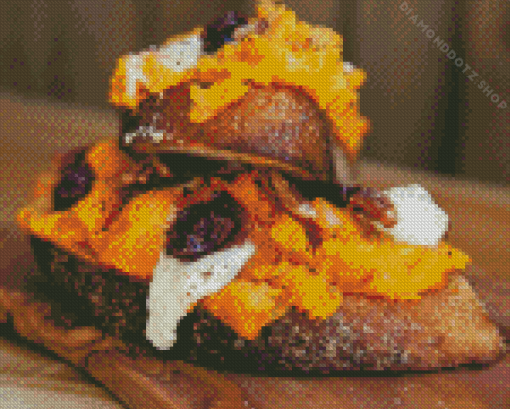 Smashed Pumpkin With Goat Cheese Diamond Painting