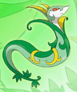 Snivy Pokemon Species Diamond Painting