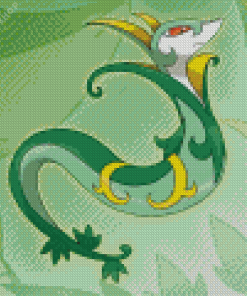 Snivy Pokemon Species Diamond Painting