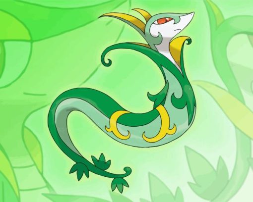 Snivy Pokemon Species Diamond Painting