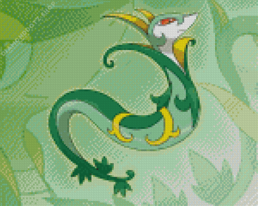 Snivy Pokemon Species Diamond Painting