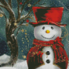 Snowman Christmas Diamond Painting