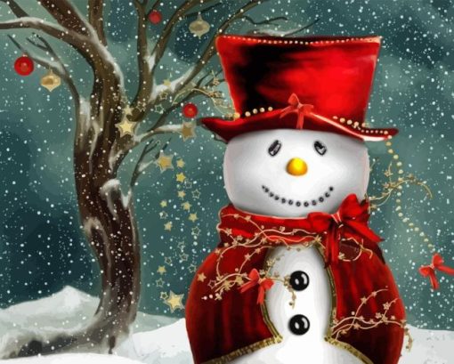 Snowman Christmas Diamond Painting