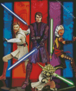 Star Wars Clone Wars Poster Diamond Painting