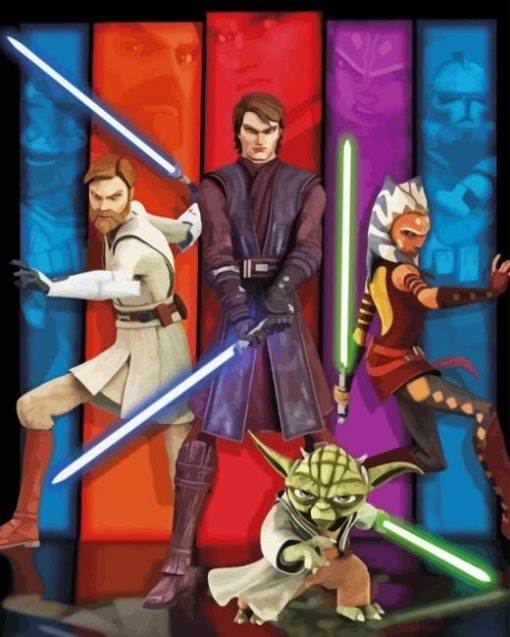 Star Wars Clone Wars Poster Diamond Painting