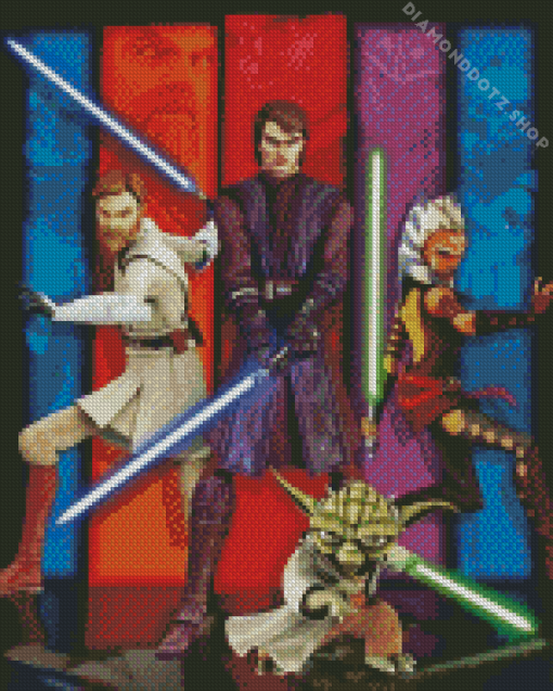 Star Wars Clone Wars Poster Diamond Painting