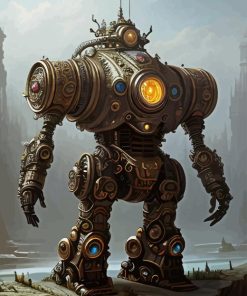 Steampunk Robot Diamond Painting