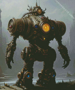 Steampunk Robot Diamond Painting