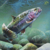 Steelhead Fish Underwater Diamond Painting