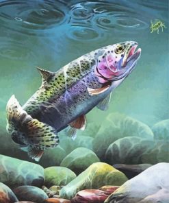 Steelhead Fish Underwater Diamond Painting