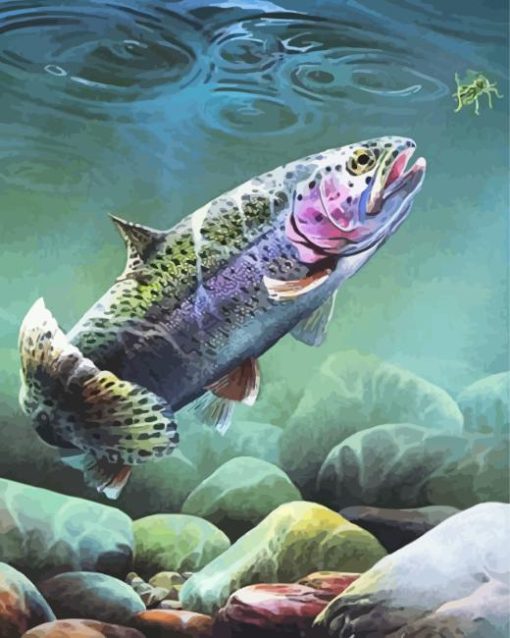 Steelhead Fish Underwater Diamond Painting