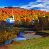 Stowe Fall Vermont Diamond Painting