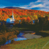 Stowe Fall Vermont Diamond Painting