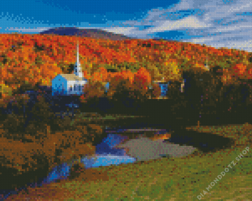 Stowe Fall Vermont Diamond Painting