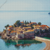 Sveti Stefan Montenegro Town Diamond Painting