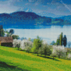 Switzerland Zug Lake Diamond Painting