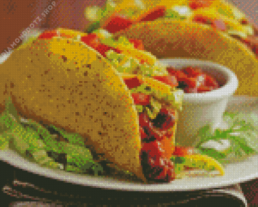 Taco Food Diamond Painting