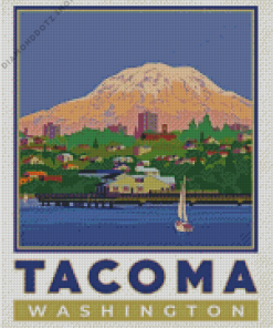 Tacoma Washington Poster Diamond Painting