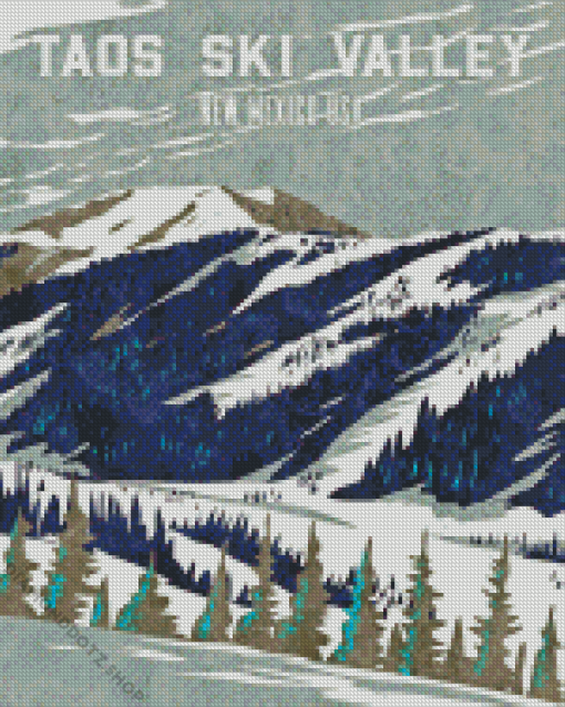 Taos Ski Valley Poster Diamond Painting