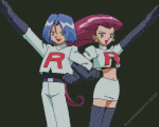 Team Rocket Anime Diamond Painting