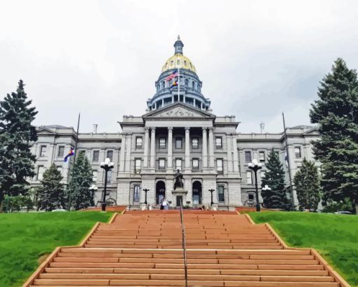 The Colorado State Capitol Diamond Painting