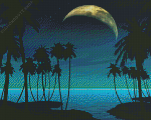 Tropical Night Diamond Painting